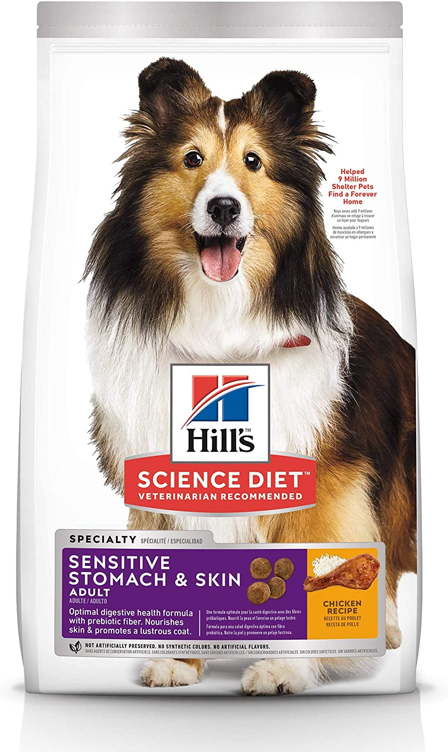 Sensitive Stomach and Skin Adult, Chicken Recipe, Dry Dog Food, 12Kg Bag