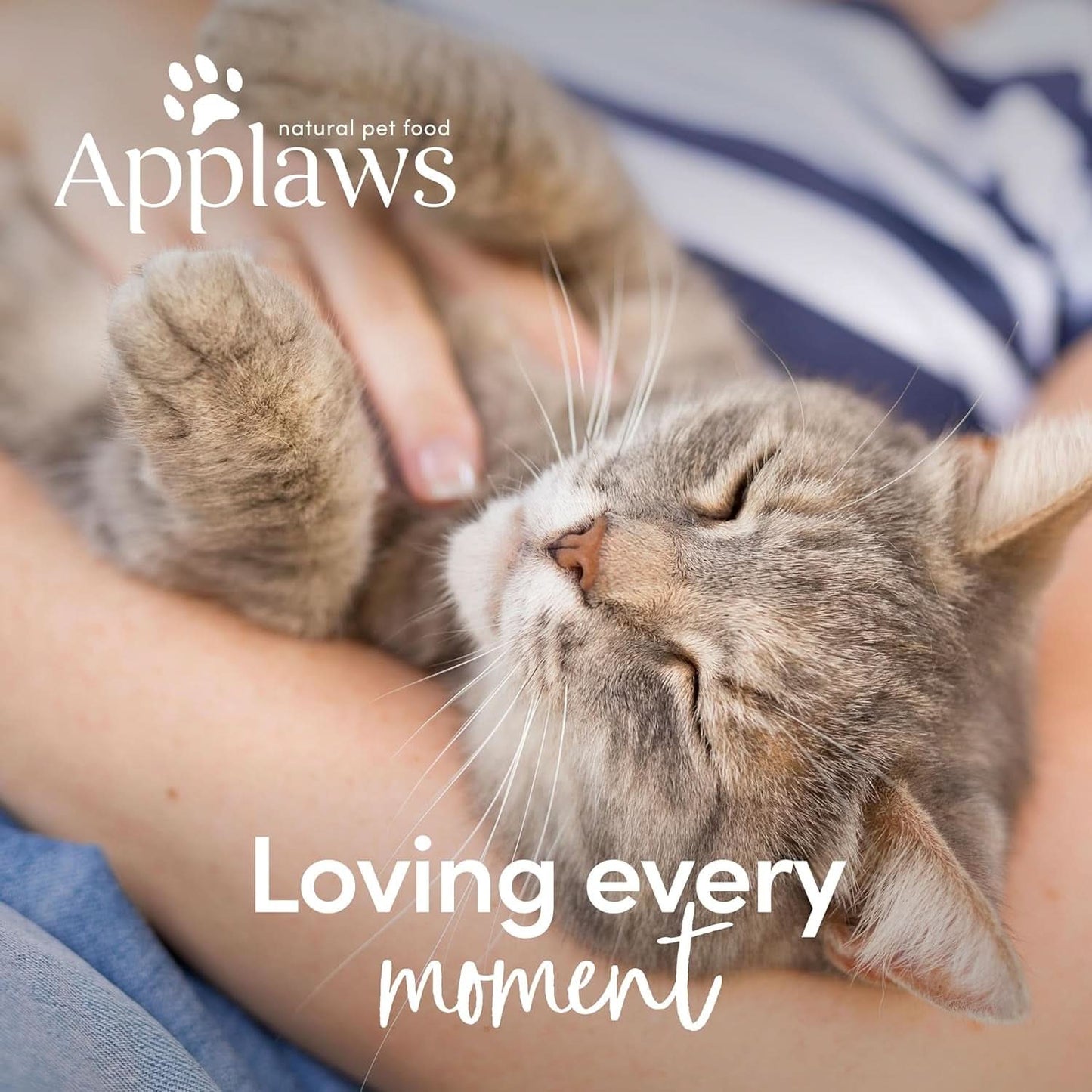 Applaws 100% Natural Wet Cat Food Tuna Fillet with Crab in Broth Tin 70G (Pack of 24), Limited Ingredients Pet Food