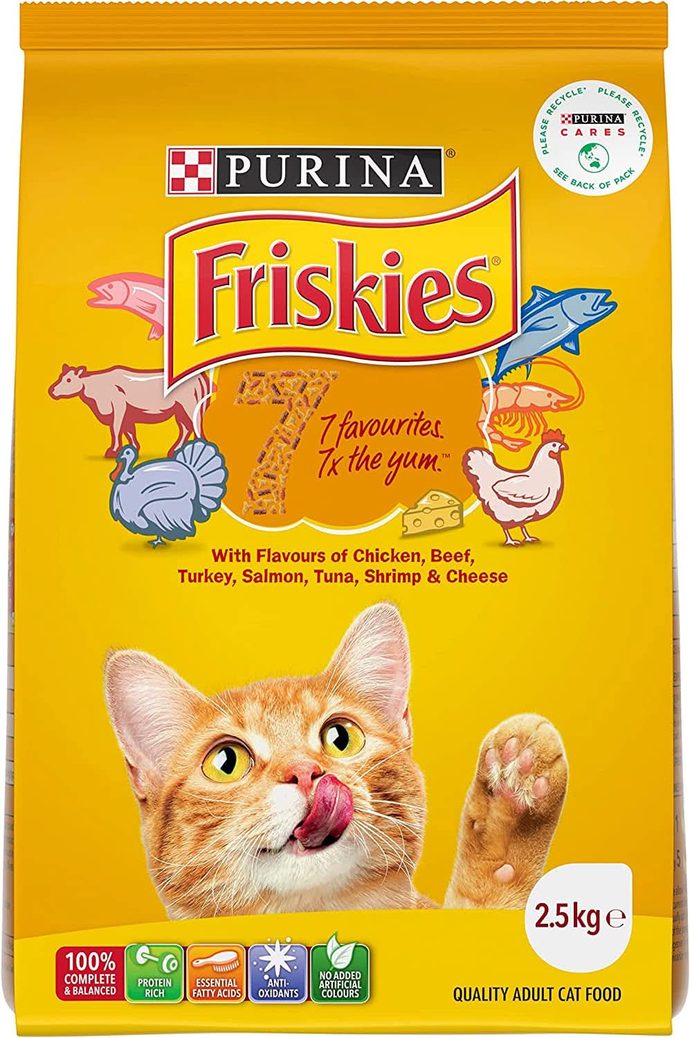 FRISKIES Adult 7 Dry Cat Food 2.5kg