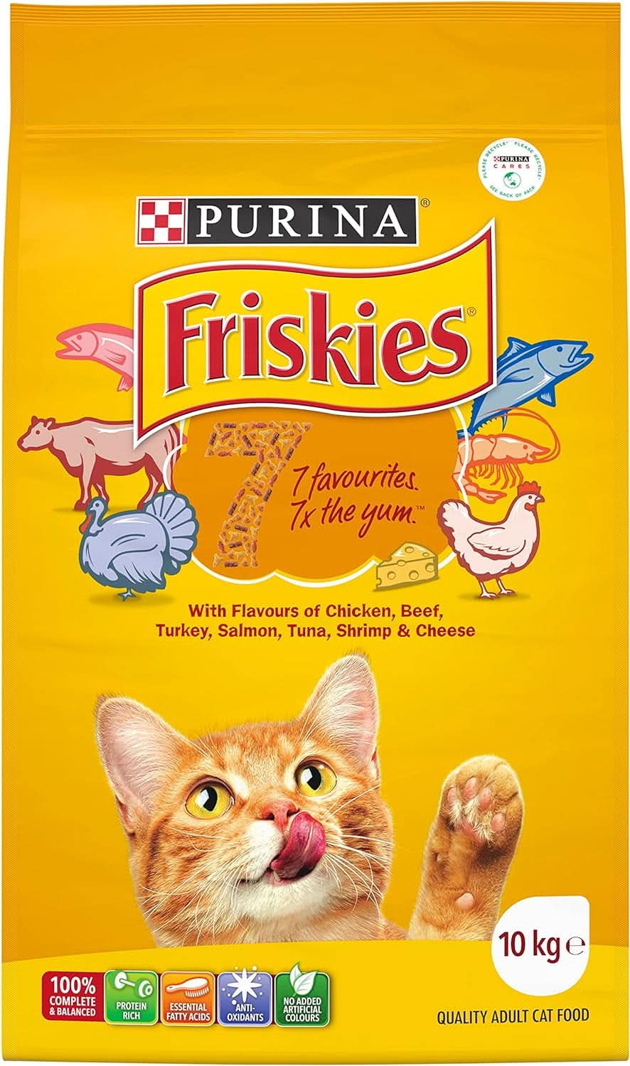 Friskies Adult 7 Dry Cat Food 10kg