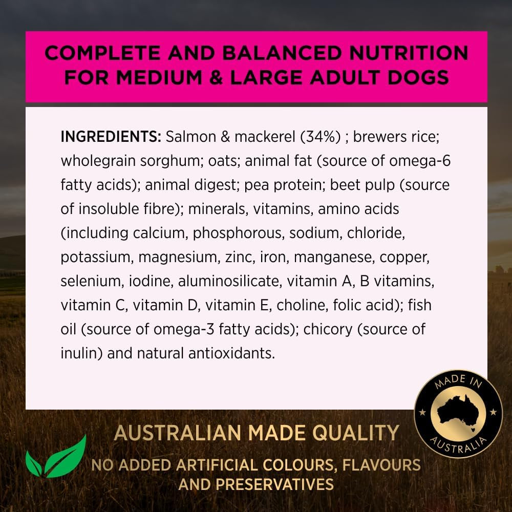 PRO Plan Adult Dry Dog Food Medium and Large Breeds Salmon and Mackerel 12Kg