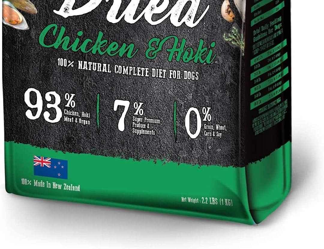 Absolute Holistic Air Dried Dog Food, Chicken and Hoki 1kg