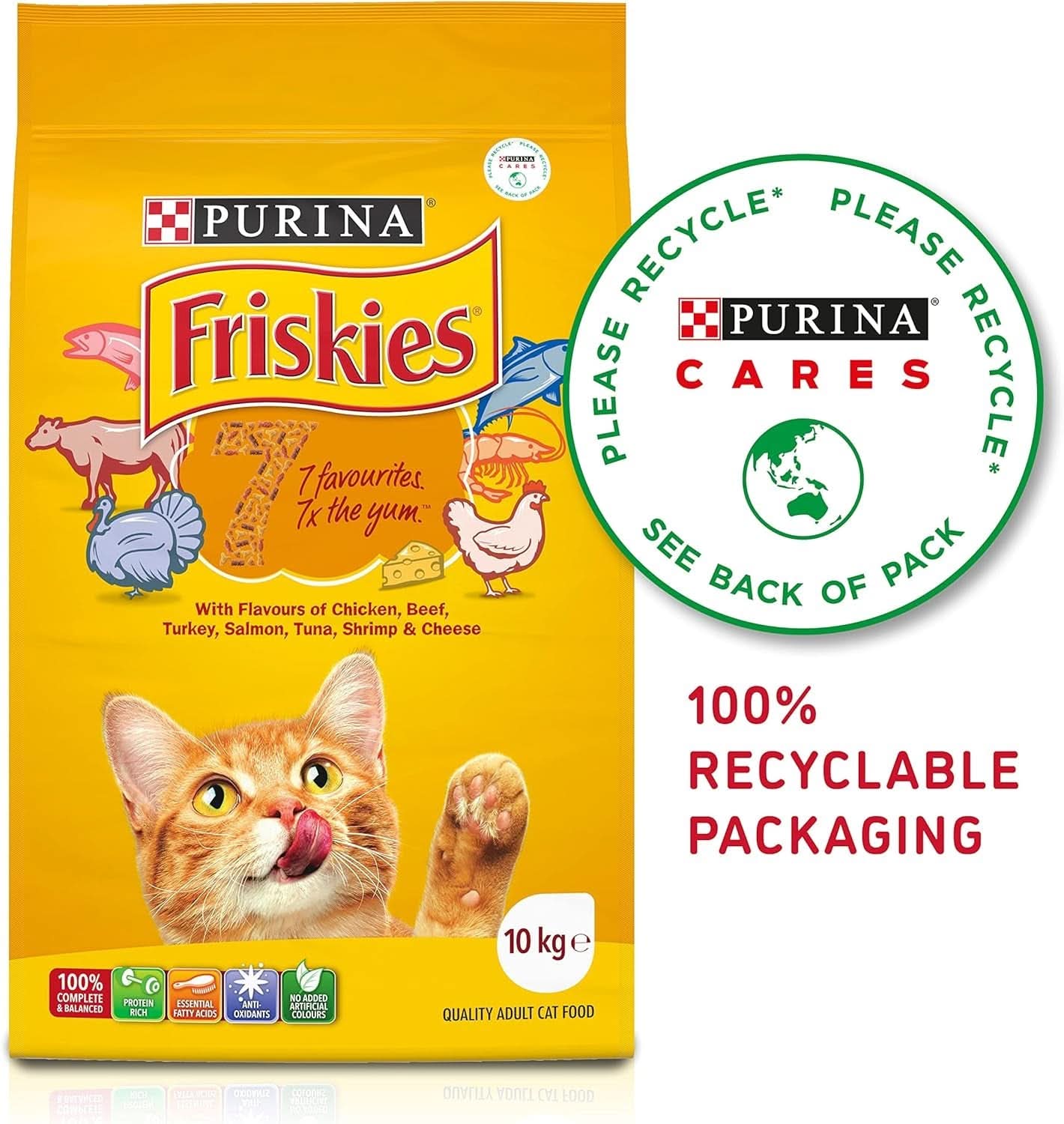 Friskies Adult 7 Dry Cat Food 10kg