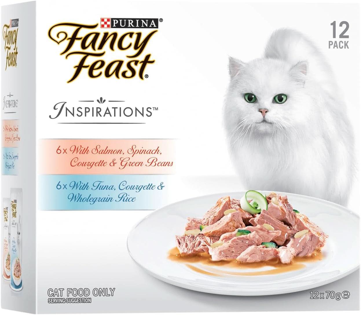 Fancy Feast Adult Inspirations Salmon and Tuna Variety Pack Wet Cat Food 24X70G