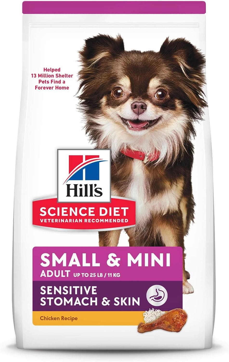 Hills Science Diet Sensitive Stomach and Skin Adult, Small and Mini, Chicken Recipe, Dry Dog Food 1.81kg