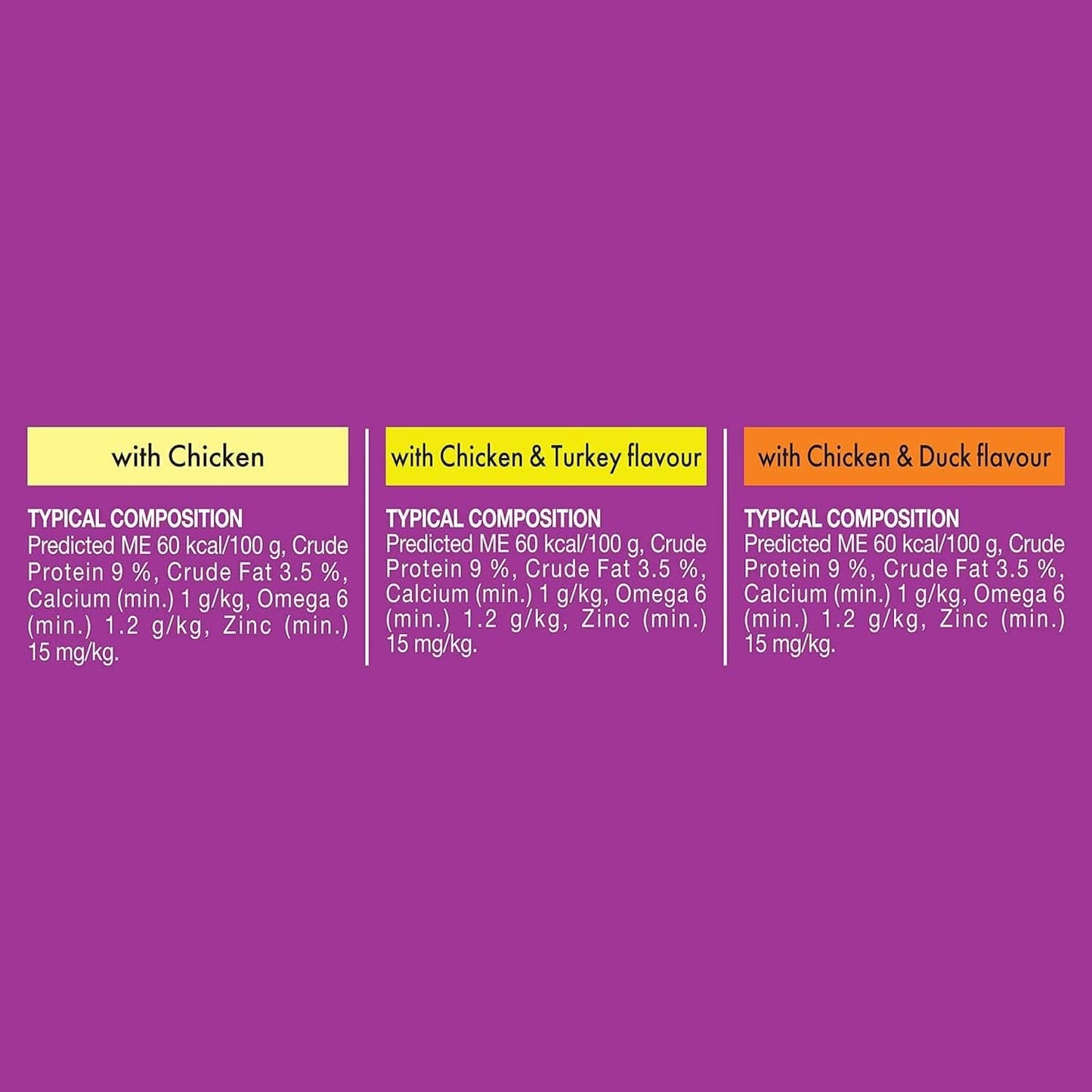 Whiskas 1+ Years Wet Cat Food with Chicken Favourites in Jelly 12 X 85g, 5 Pack (60 Pouches)