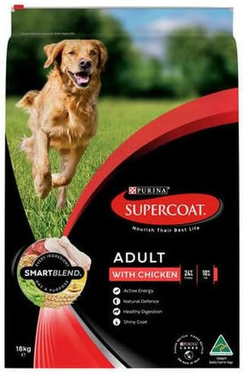 Supercoat Adult Chicken Dry Dog Food 18 Kg