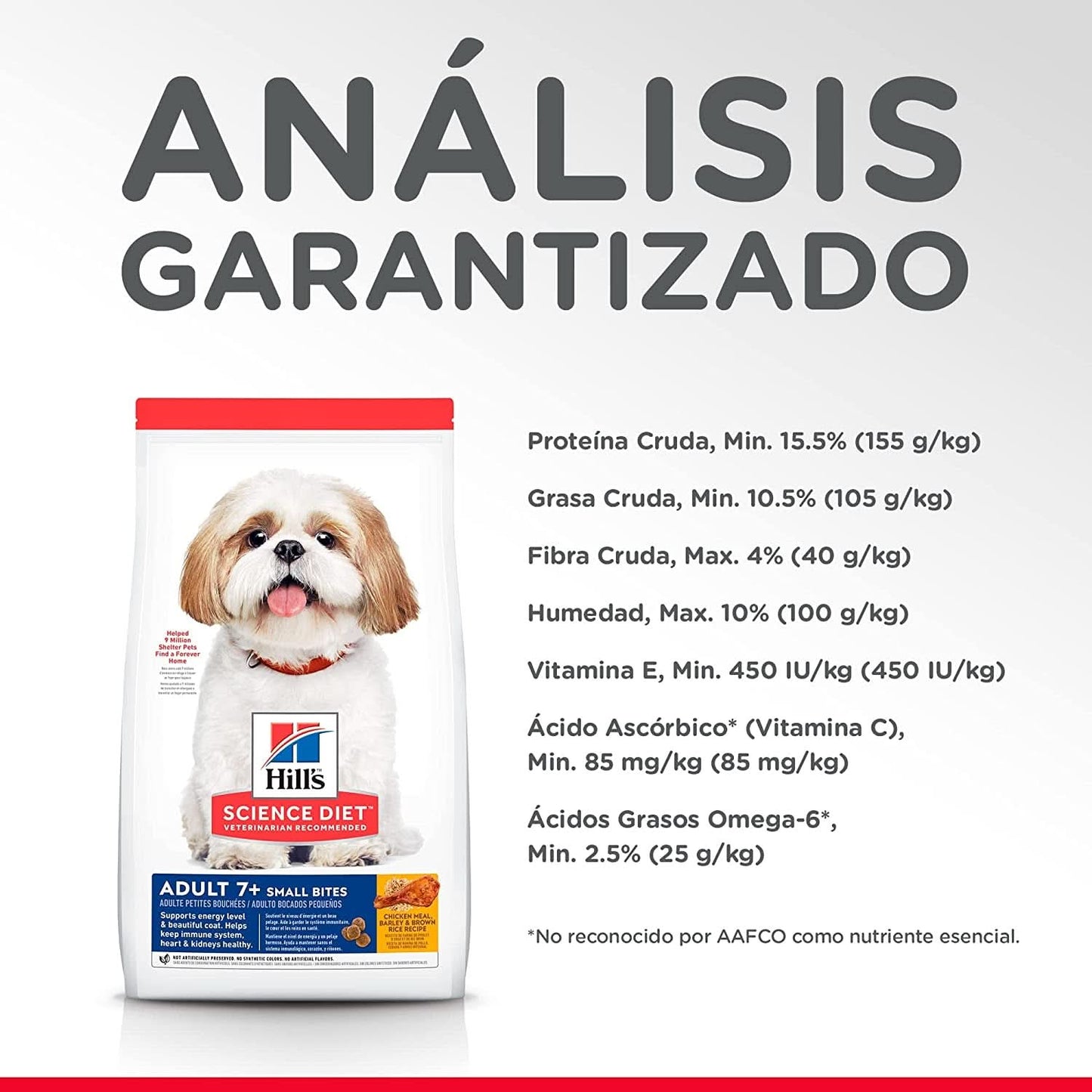 Hill's Science Diet 7 plus Small Bites Chicken Meal Barley and Brown Rice Recipe Dry Dog Food, 2kg