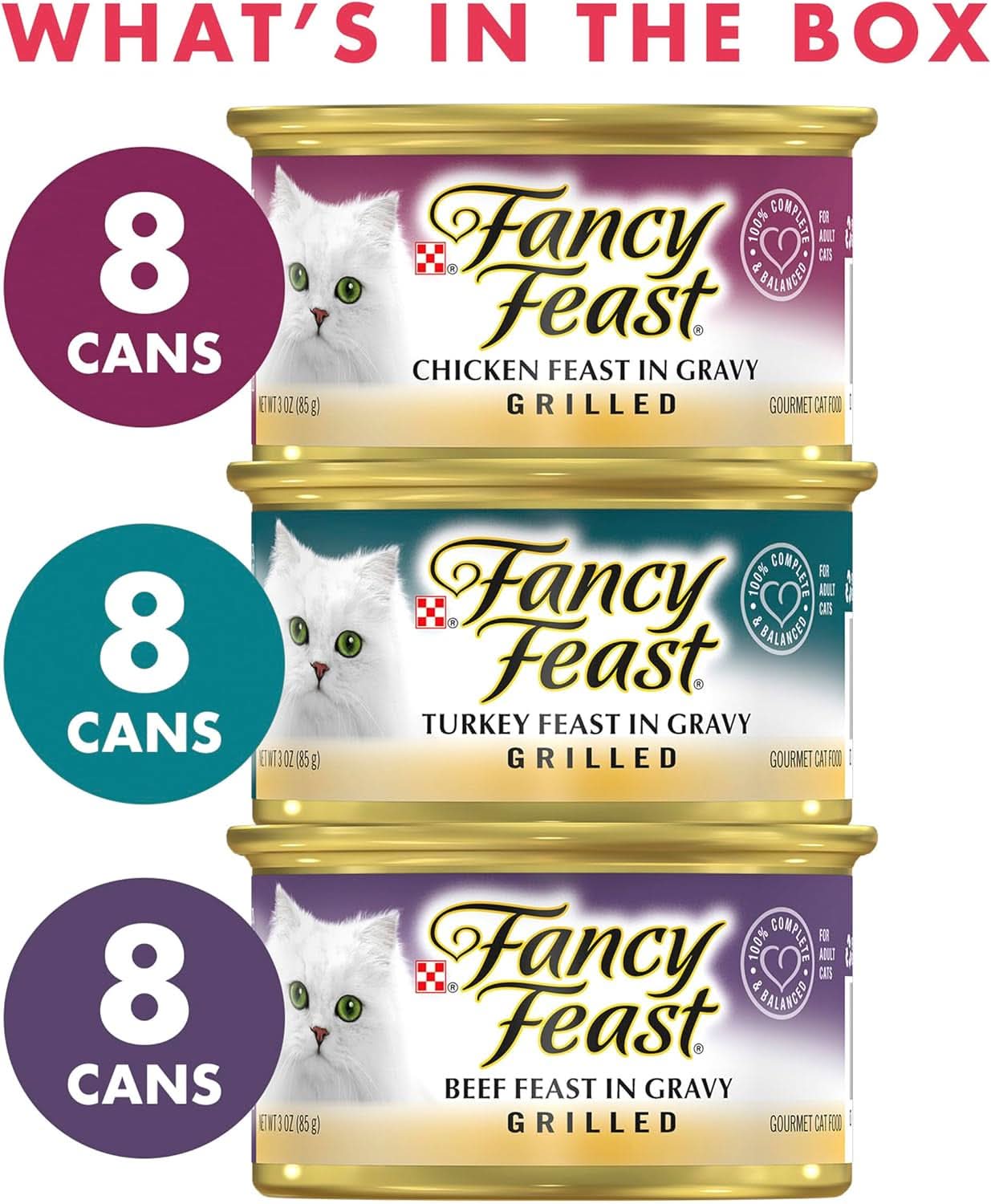 Fancy Feast Classic Beef & Poultry Grilled 85g x Pack of 24
