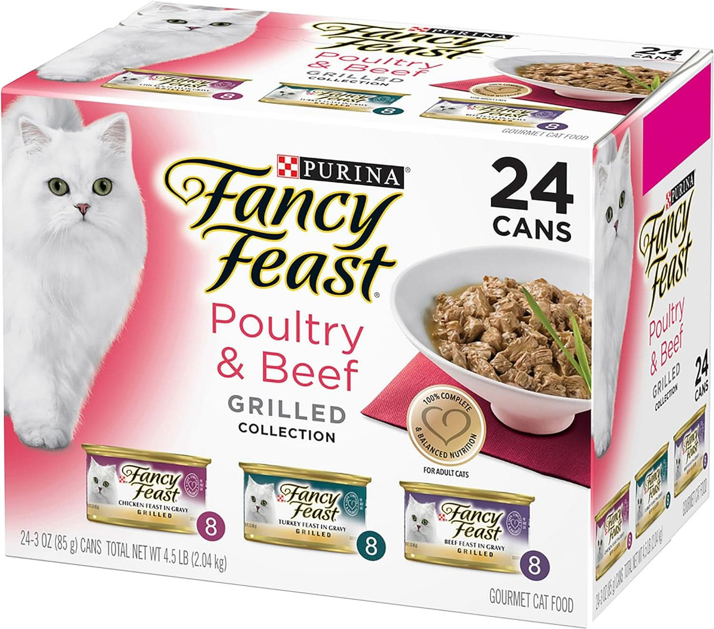 Fancy Feast Classic Beef & Poultry Grilled 85g x Pack of 24