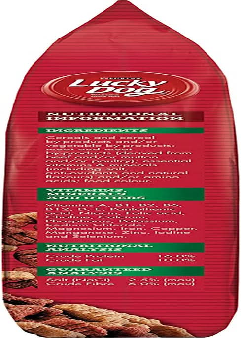 Lucky Dog Adult Minced Beef Vegetable and Marrowbone Flavour Dry Dog Food 8kg