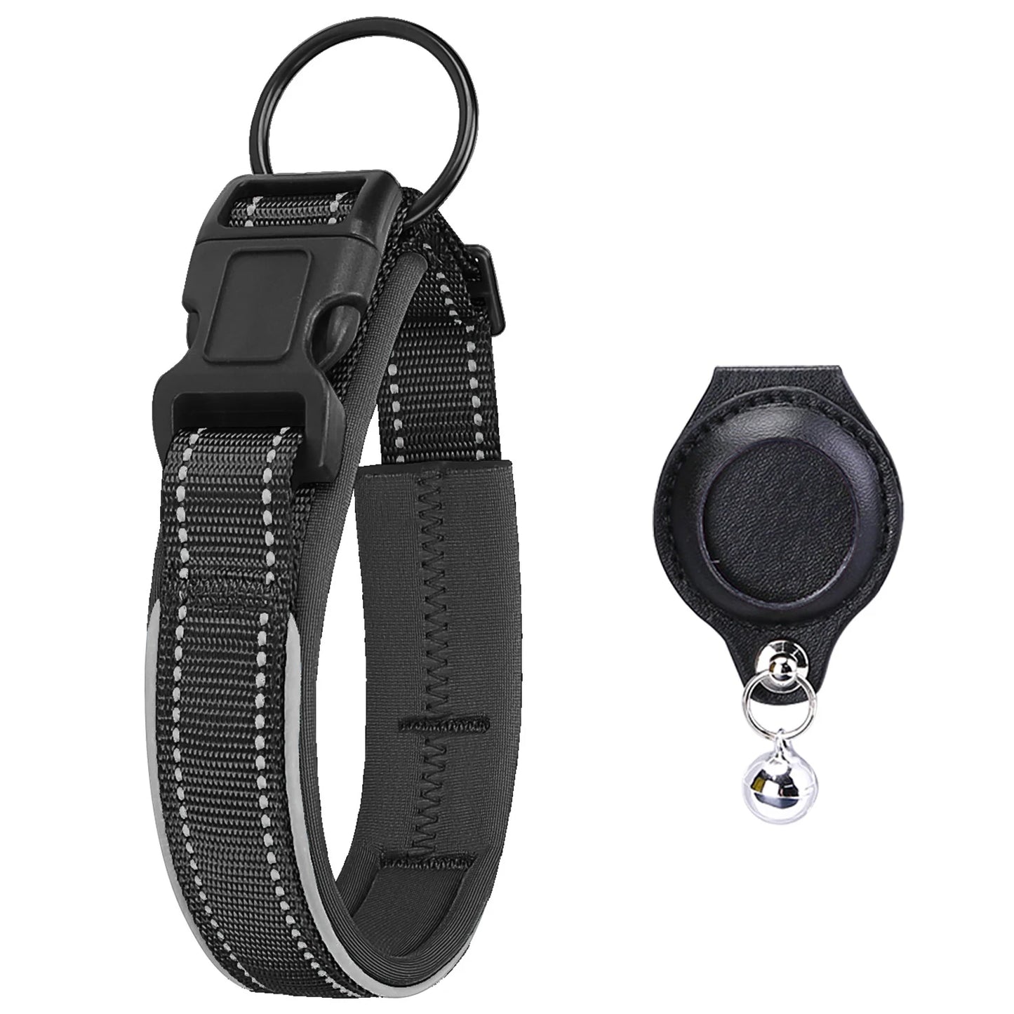 Anti-lost Reflective Adjustable Pet Collar for Apple Airtag