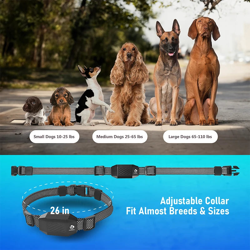 Dog Shock Collar Vibrating Electric Rechargeable Training Collar with Magnetic Remote Adjustable Waterproof E-Collar