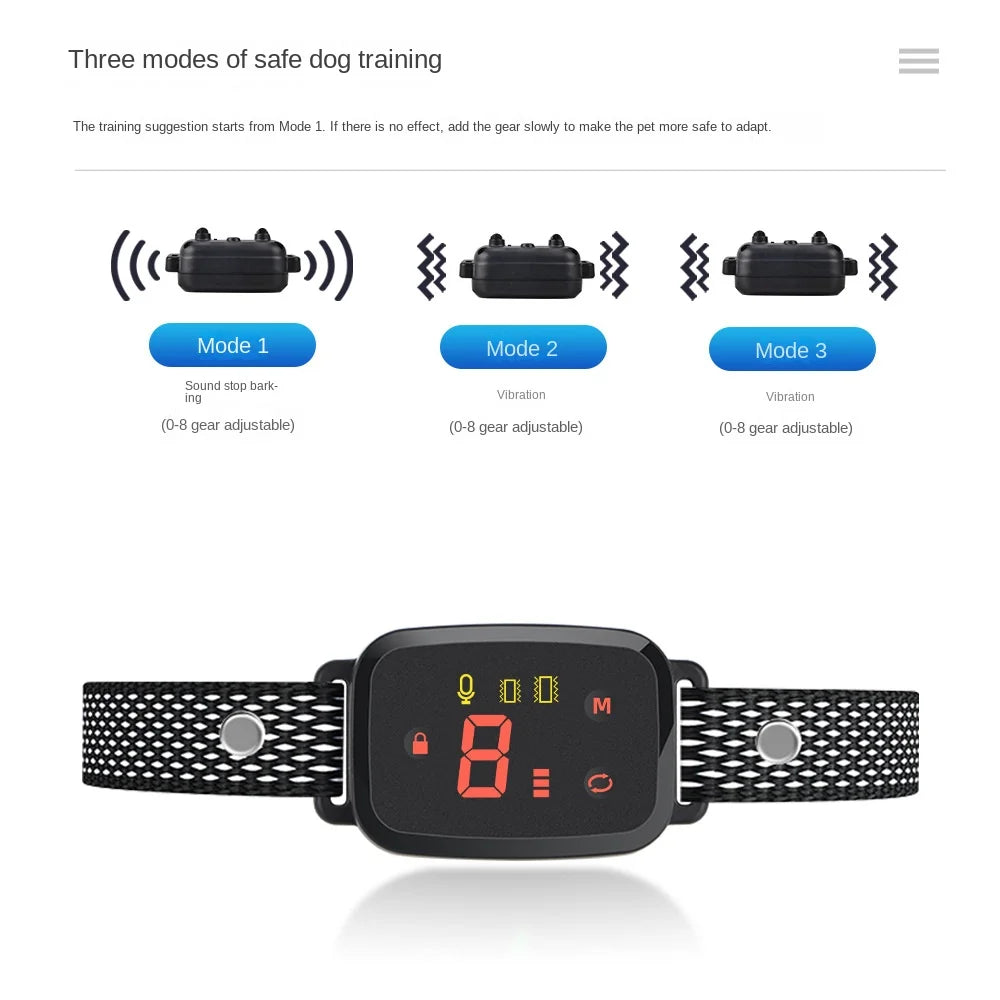 Smart Vibration Training Collar Bark Collar