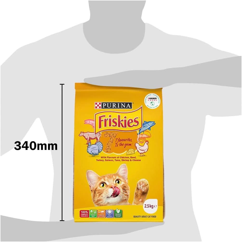 FRISKIES Adult 7 Dry Cat Food 2.5kg