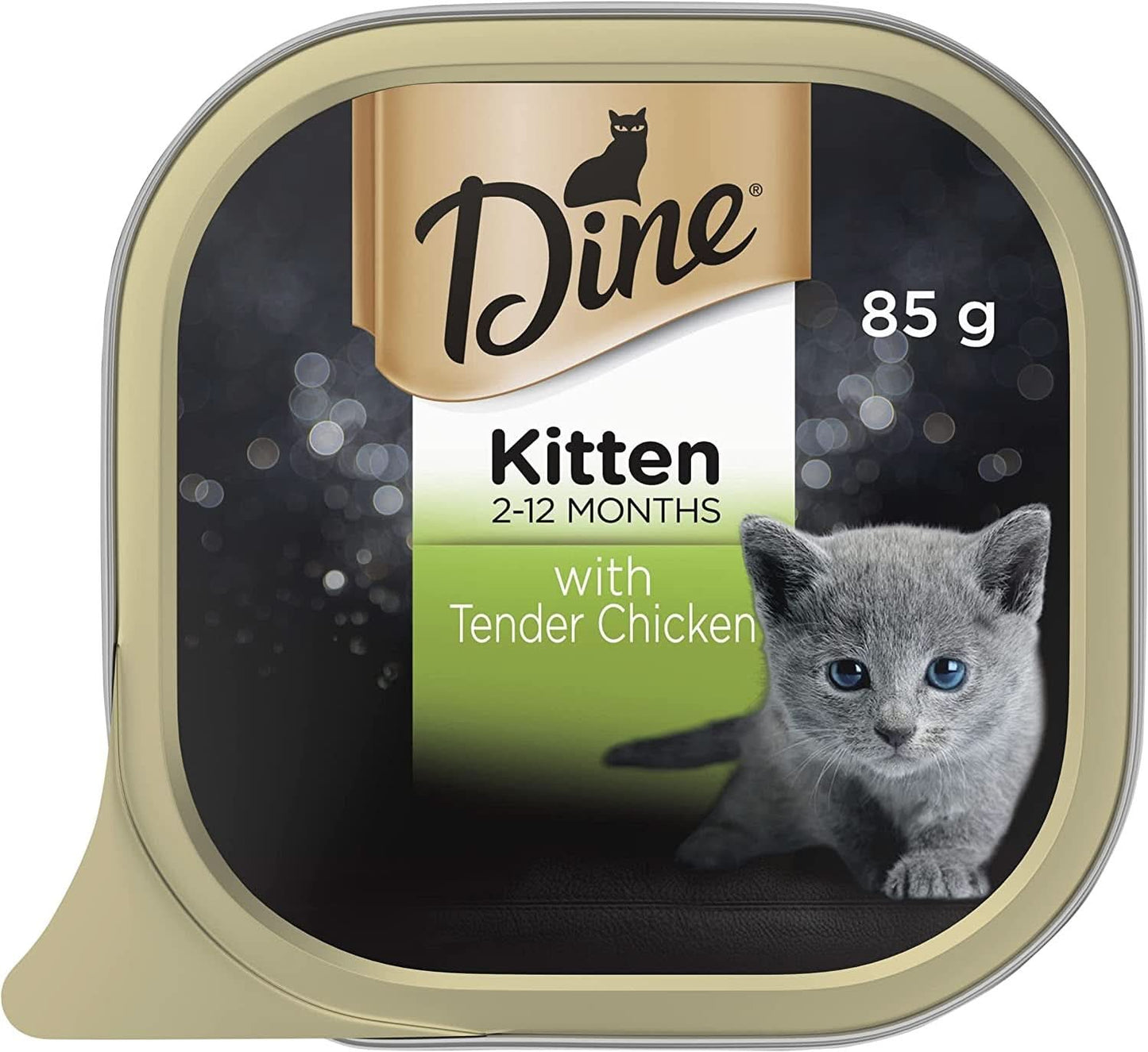 Dine with Tender Chicken Kitten Wet Food 85g X Pack of 14