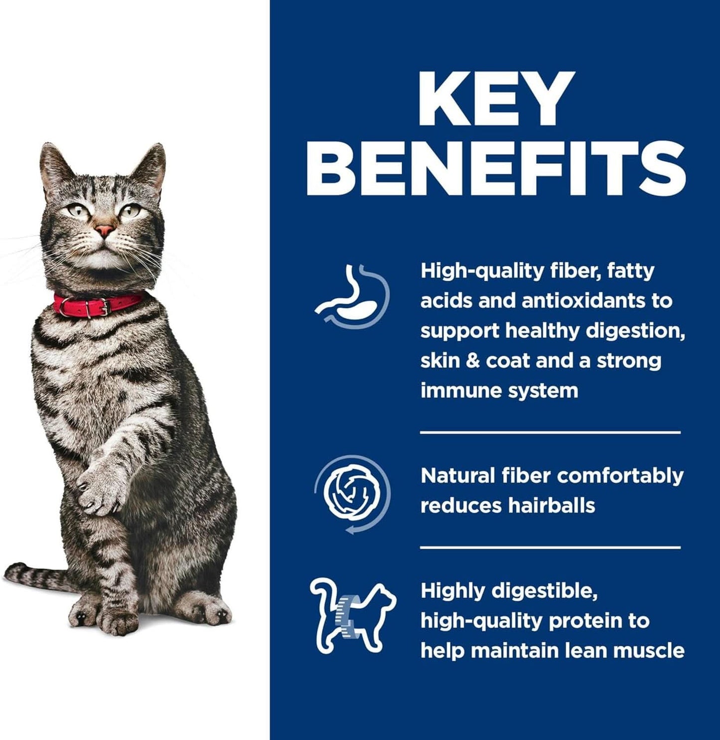 Hill's Science Diet Urinary Hairball Control Adult, Chicken Recipe, Dry Cat Food, 1.58Kg Bag