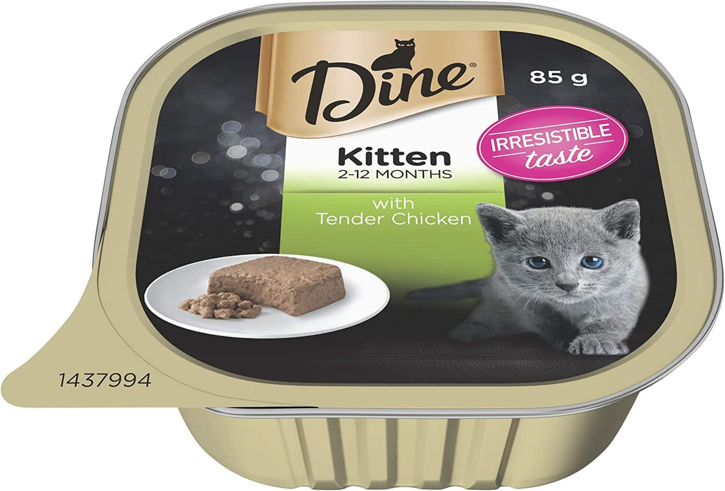 Dine with Tender Chicken Kitten Wet Food 85g X Pack of 14