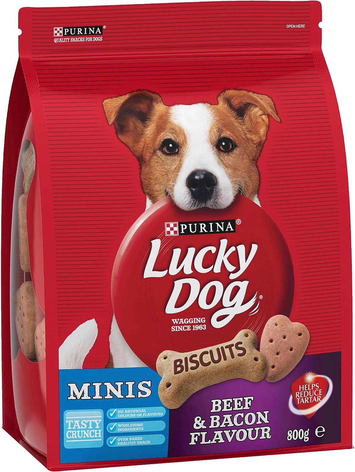 Lucky Dog Adult Bones Mini Beef and Bacon Dog Treat 800G
