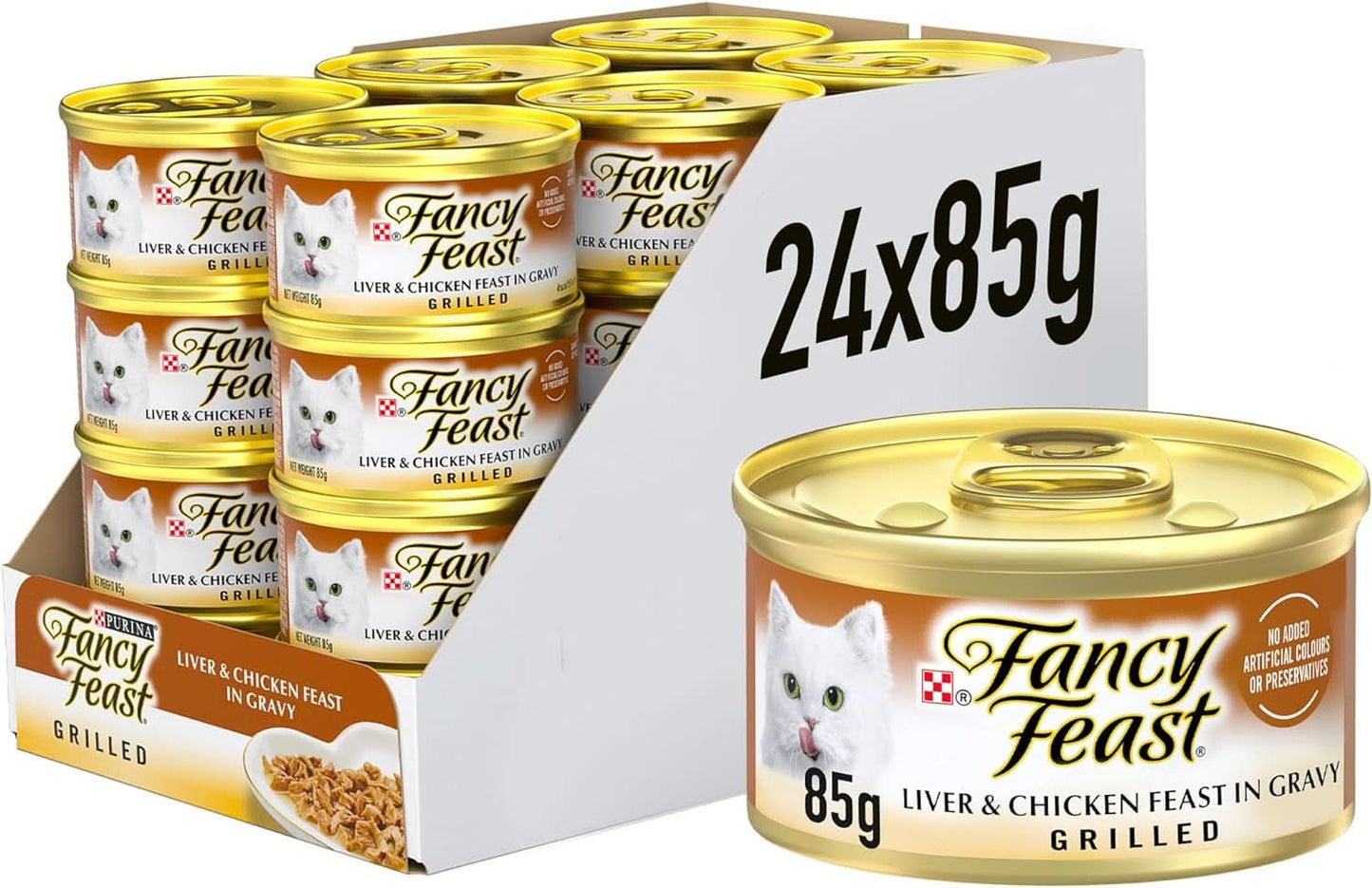Fancy Feast Grilled Liver & Chicken Feast in Gravy 85g x 24 pack