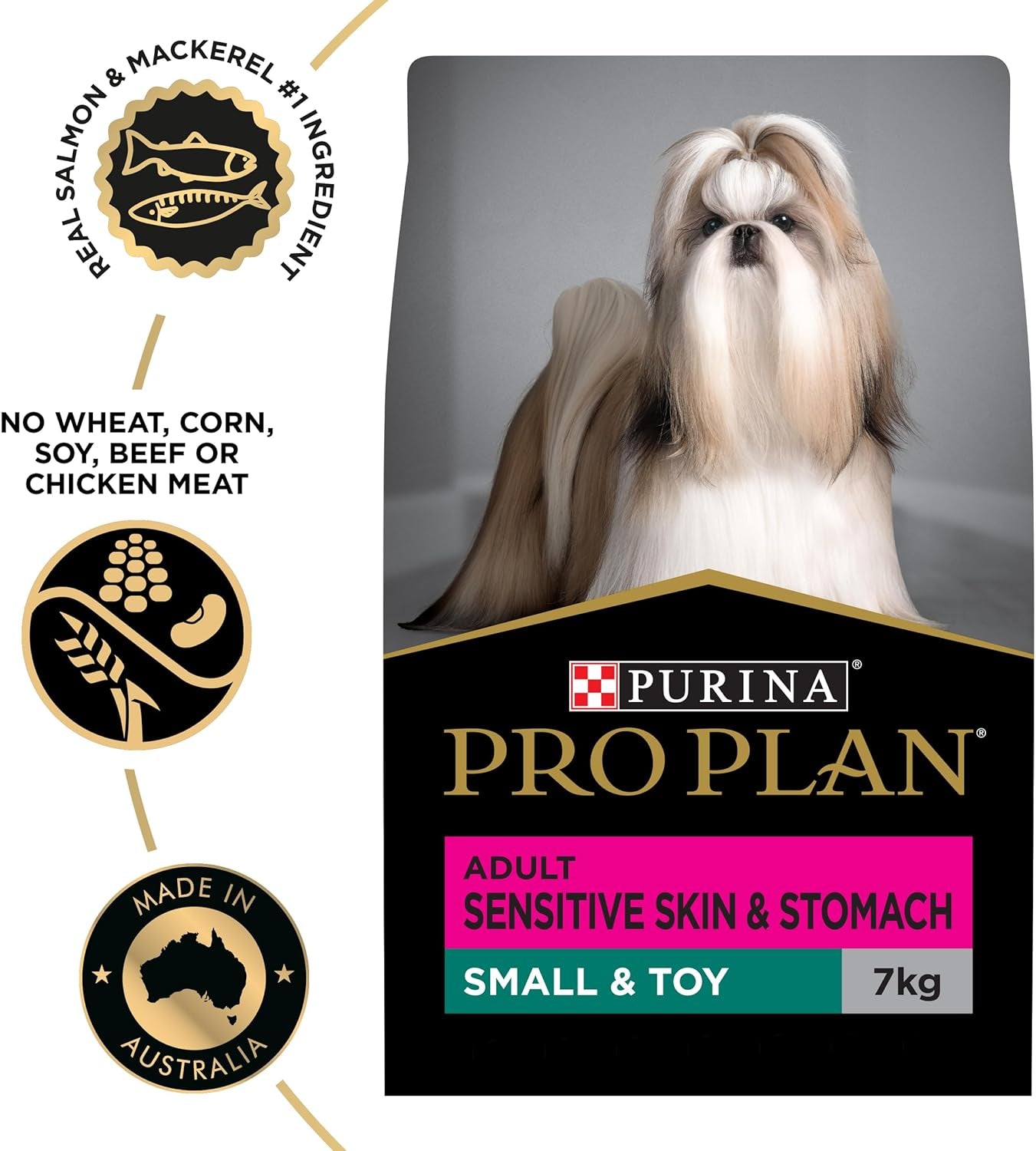 PRO Plan Adult Dry Dog Food Small and Toy Breeds Salmon and Mackerel 7Kg