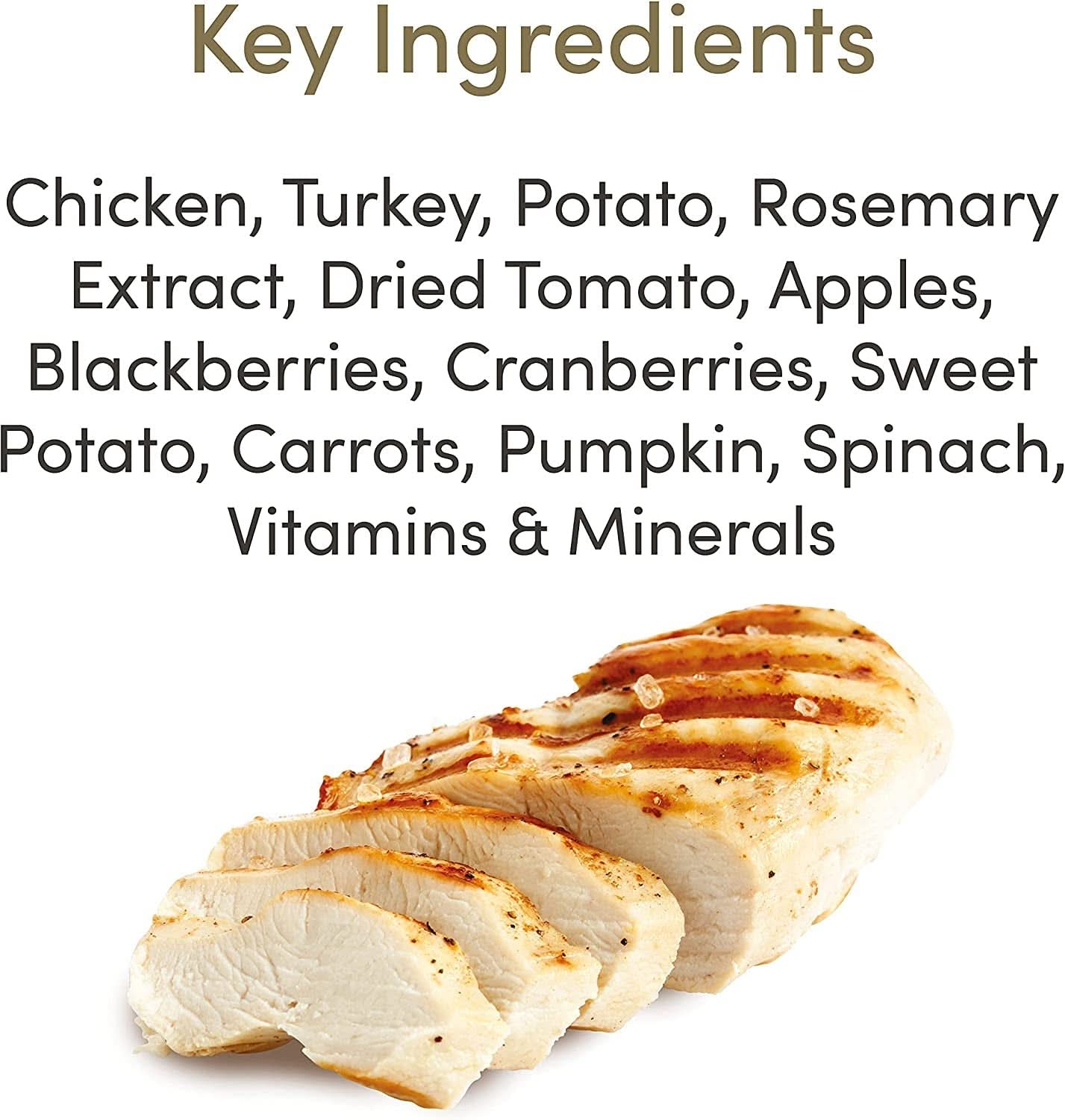 Applaws Pack of 4 Grain-Free Chicken & Turkey Dry Dog Food - with Cranberry and Sweet Potato, for All Breeds and All Life Stages 2.7kg