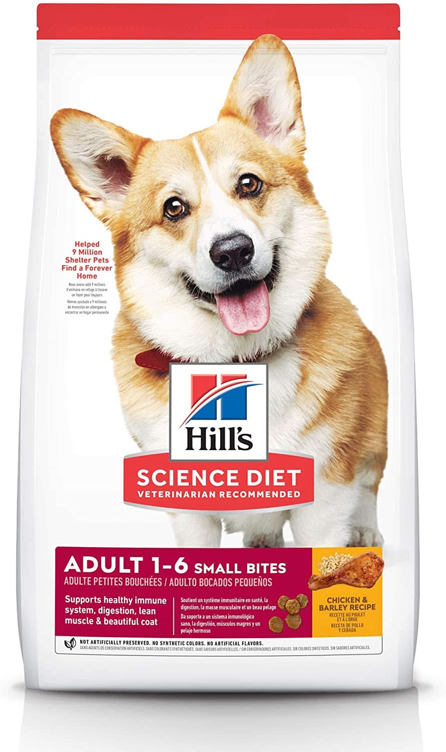 Hills Science Diet Adult Small Bites, Chicken & Barley Recipe, Dry Dog Food 6.8kg