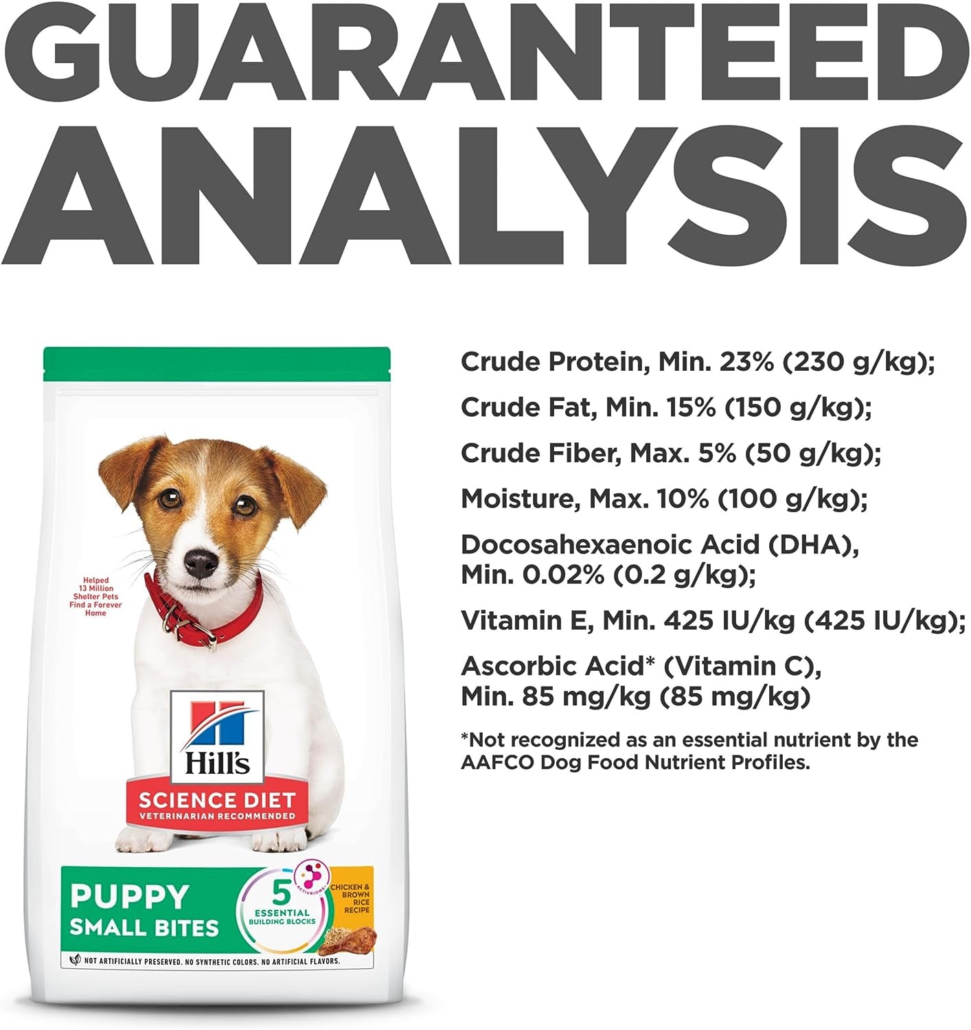 Puppy Small Bites, Chicken Meal & Barley Recipe, Dry Dog Food with Small Kibble, 2Kg Bag