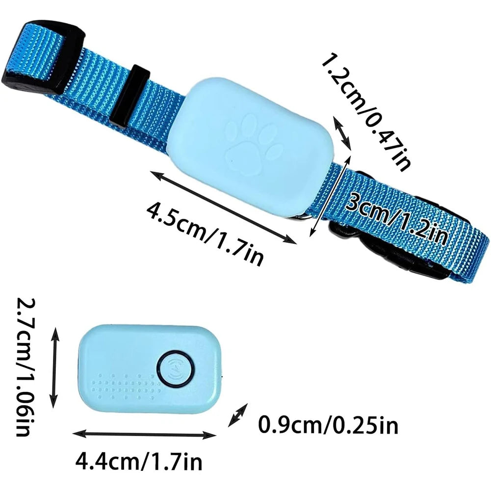 Pet GPS Tracker with Adjustable Collar Dog Tracker Smart Pet Locator Cat Tracker for Dogs and Cats
