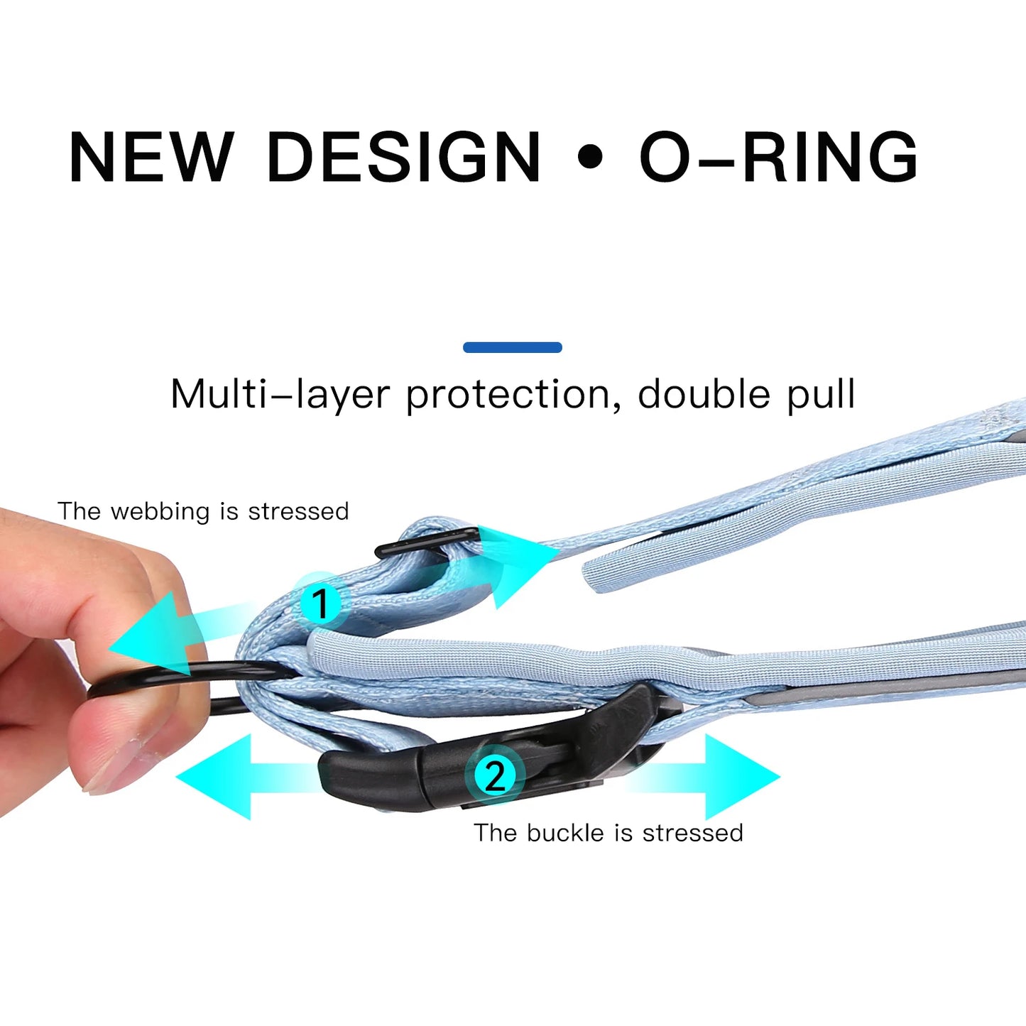 Anti-lost Reflective Adjustable Pet Collar for Apple Airtag