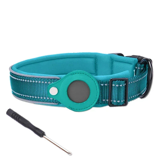 Anti-lost Reflective Adjustable Pet Collar for Apple Airtag