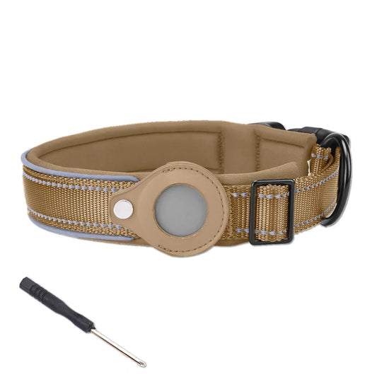 Anti-lost Reflective Adjustable Pet Collar for Apple Airtag